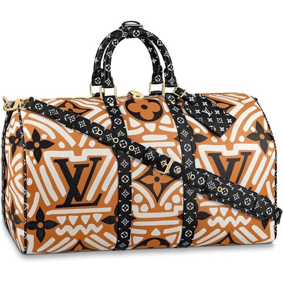 Louis Vuitton Keepall Bandouliere 45 Crafty Brown Monogram Weekend Travel Bag - Picture 1 of 11